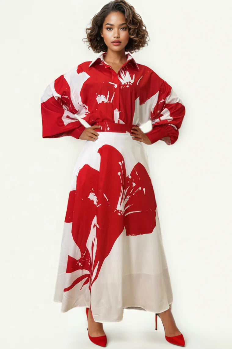 Crimson Tide| Skirt Set